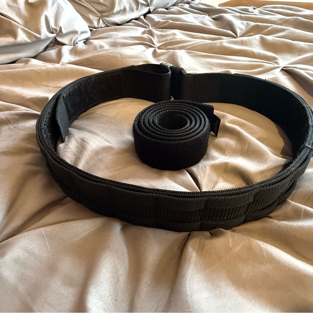 Tacnex Black Nylon tactical belt. Size small. New.